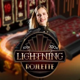 Lightning Roulette logo by Evolution at Bof Casino